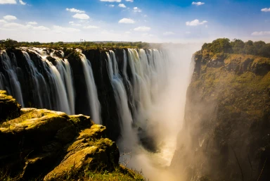 Egypt's Pyramids and Victoria Falls in Zimbabwe